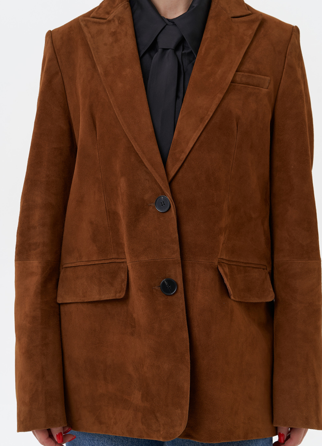 Женский замшевый жакет модель № 29925 универмаг малина