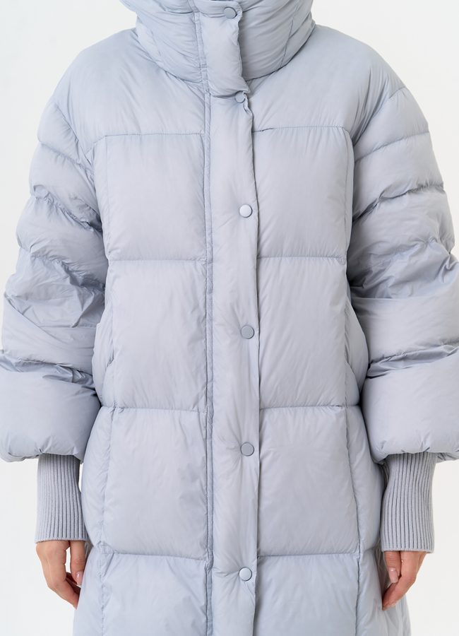 Женский пуховик с капюшоном модель № 31535 универмаг малина