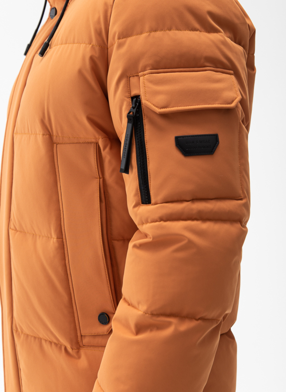 Мужской пуховик с капюшоном 