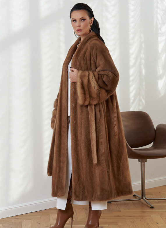 Женская шуба из скандинавской норки