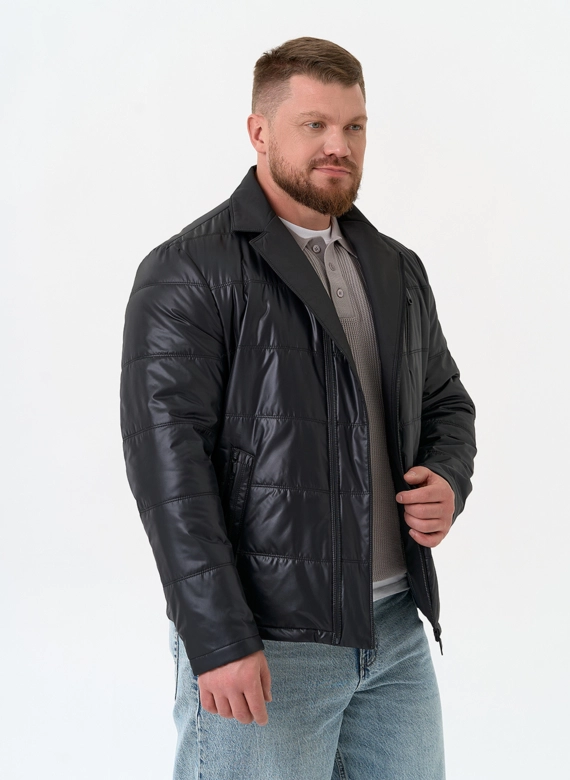 Мужская куртка черного цвета фото