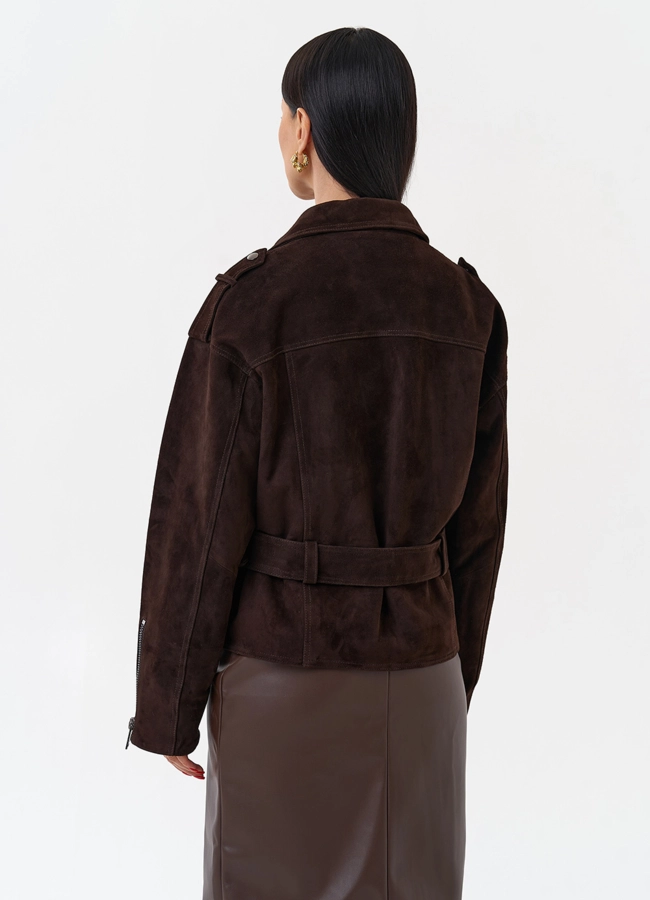 Куртка женская из замши модель № 29920 универмаг малина фото