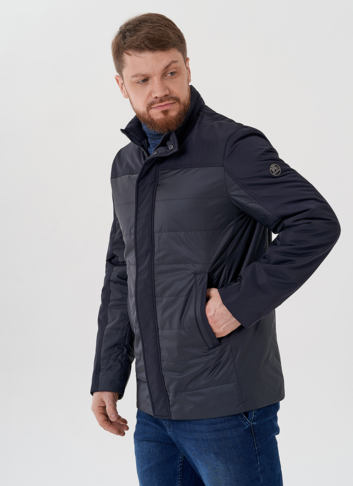 Мужская куртка синего цвета 