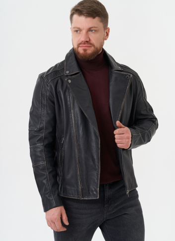 Кожаная куртка "косуха" 