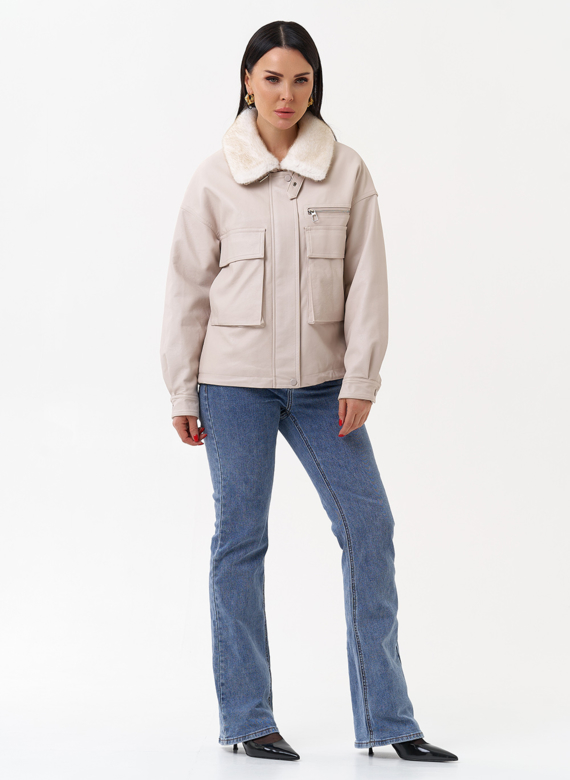 Куртка весенняя из искусственной кожи 