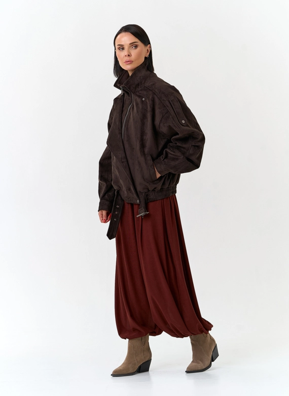 Женская куртка из эко замши