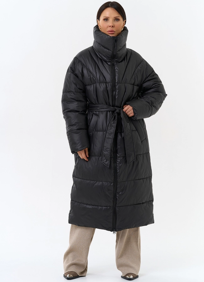 фото Женский пуховик с воротником стойкой модель № 31741