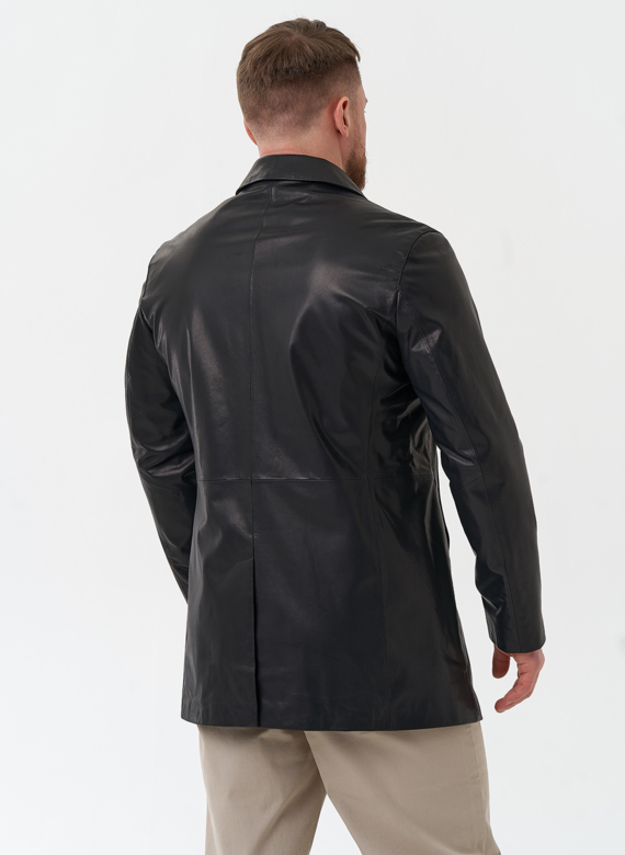 Мужской пиджак из натуральной кожи