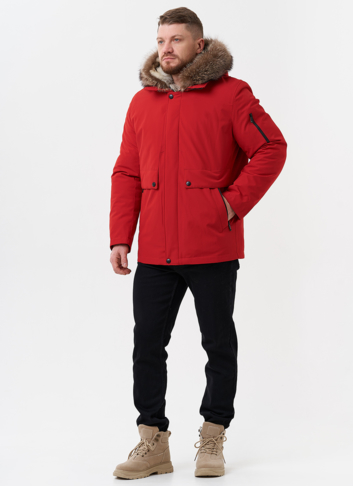Парка мужская на мехе из волка